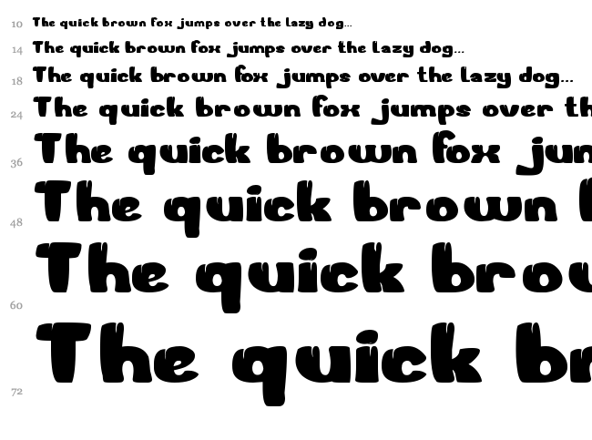 Welcome To The Jungle font waterfall